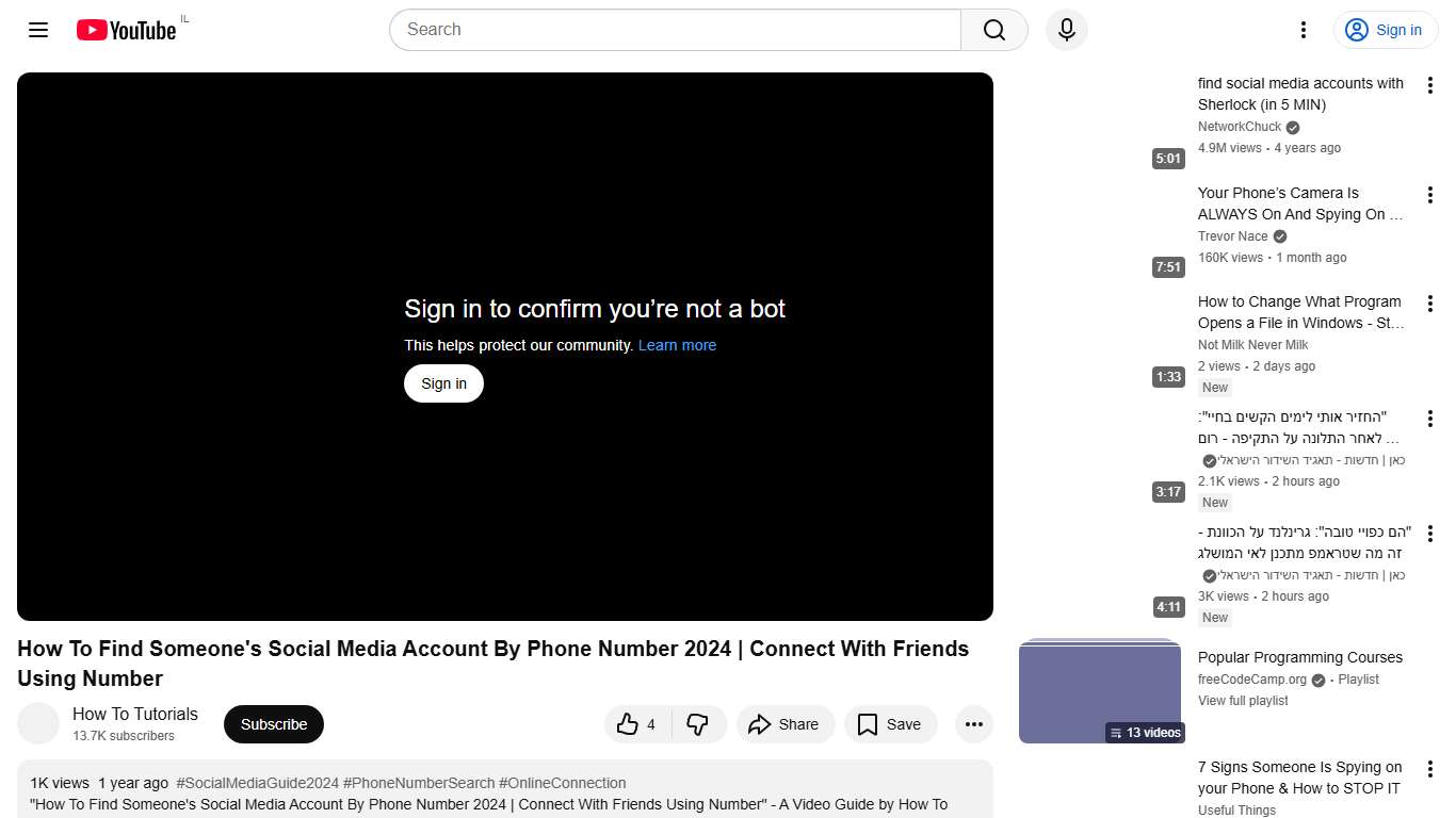 How To Find Someone's Social Media Account By Phone Number 2024 | Connect With Friends Using Number - YouTube